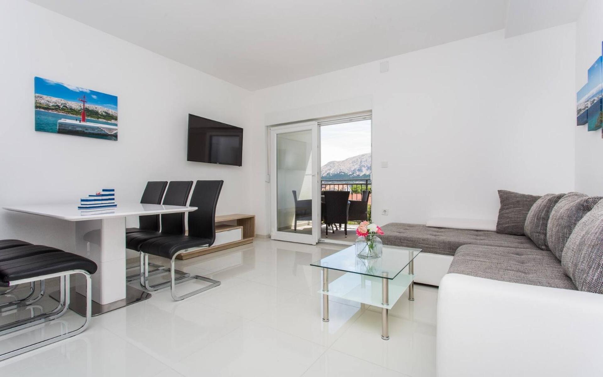 Apartments Bernardeta 1 Baška Buitenkant foto